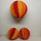 3 Beistle Orange Honeycomb Pumpkins Tissue Paper 2 at 14" Tall and 1 at 19" Tall