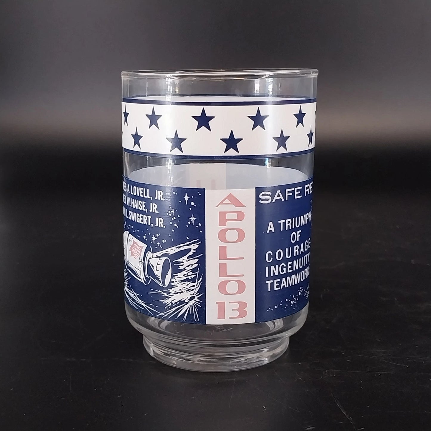 Libbey Apollo 11 12 13 Moon Landing Glasses 11 oz Set 3 NASA Space Vintage