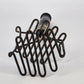 Double Wire Potato Masher Double Spring Action Black Wood Handle Farmhouse Tool