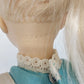 Effanbee Alice in Wonderland Storybook Doll 11" Blonde 1976 Vtg Teal White Dress