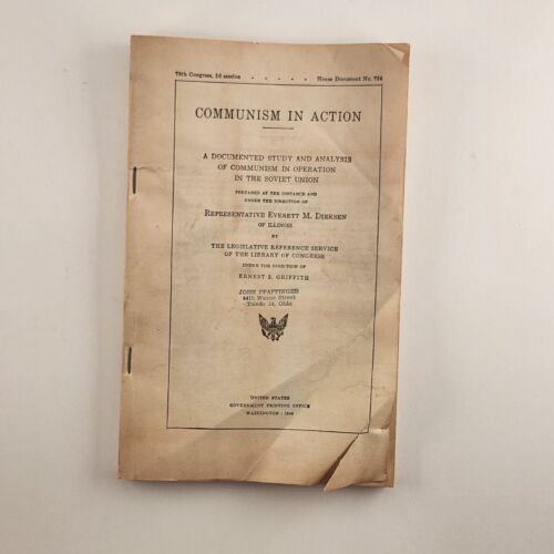 Communism In Action Booklet Documented Study And Analysis Of Communism 1946