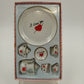 Ranger Miniature Tea Set Service for Two I Love You w/ Box 4.5"