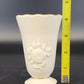 Lenox Embossed Roses Special Bud Vase Cream China Gold Ruffled Trim 4" Vintage