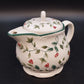 Pfaltzgraff Winterberry Sculpted Teapot With Lid Holly Berry Stoneware Vintage