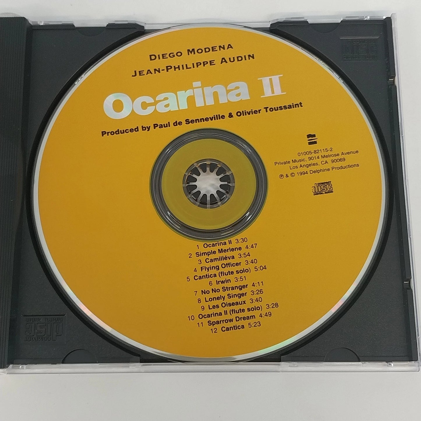 Diego Modena Jean-Philippe Audin Ocarina II CD New Age World Music 1994