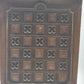 Vintage Faux Carved Wood Plastic Waste Basket Trash Can 14.75" MCM
