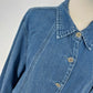 Coldwater Creek Denim Jacket XL Tencel Cotton Lightweight Long Sleeve China