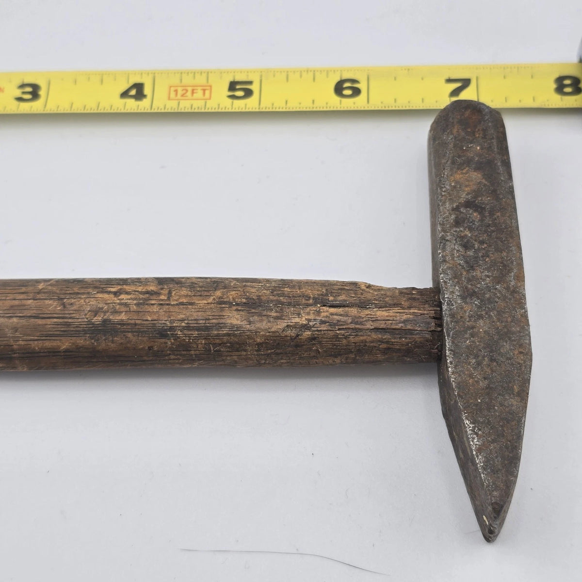 Cobbler Glazing Edge Iron Leatherworking Shoemaker Hammer Wood Handle 7.5"