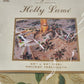 Holly Lame' Holiday Oval Tablecloth Floral 100% Polyester RN65449 60"x84" Taiwan