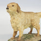 Arnart Imports Golden Retriever Dog Figurine on Wood Base 8.5" Taiwan 1984 Vtg
