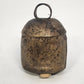 Rustic Metal Cow Bell Wooden Clapper Small Primitive Farmhouse 3" x 2" Vintage