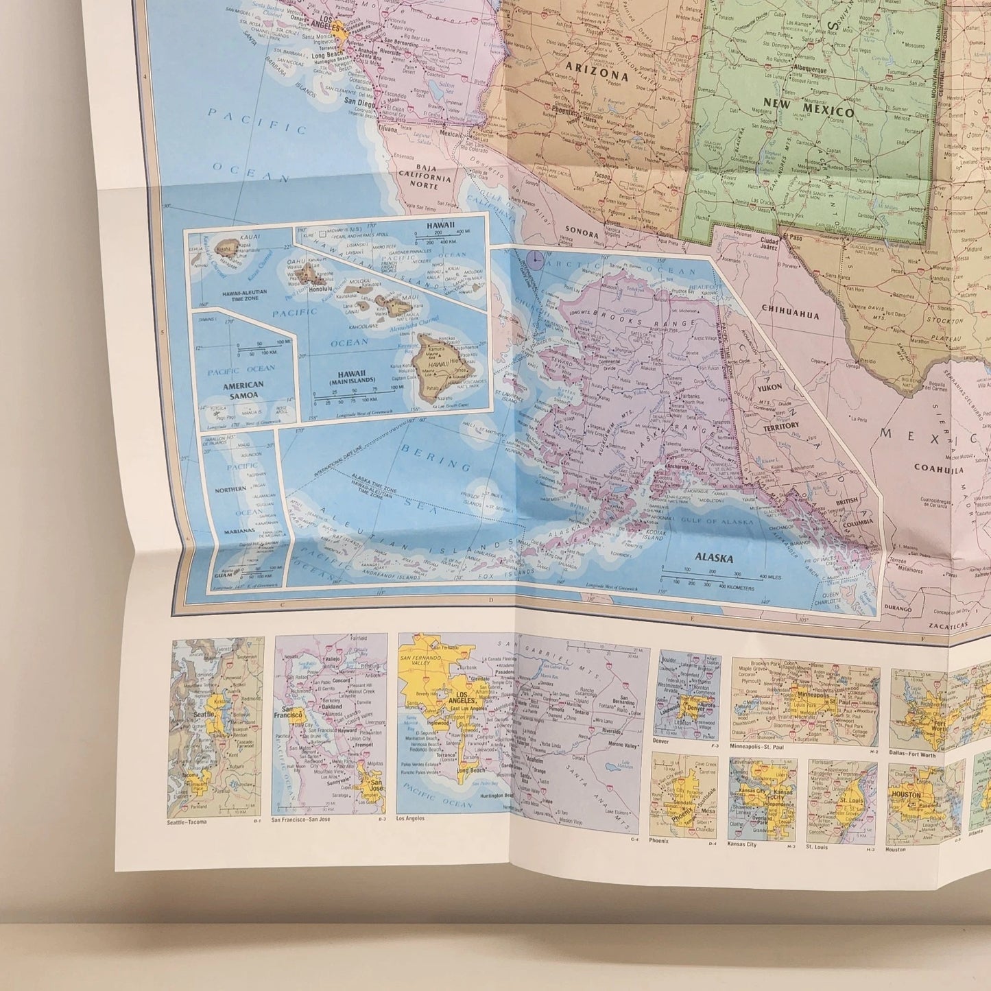 Hammond United States Paper Map Collector Series 50" x 38" Folded with Cities