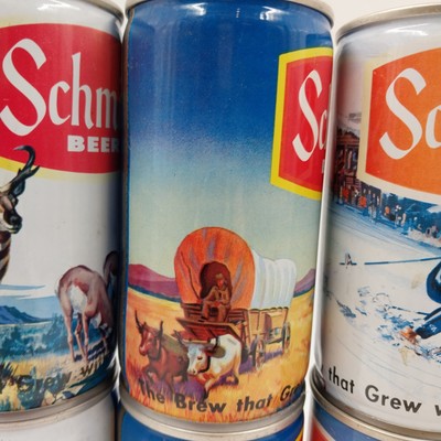 8 Schmidt Beer Can Pull Tab Empty Northwest American Wildlife Collectible Vtg