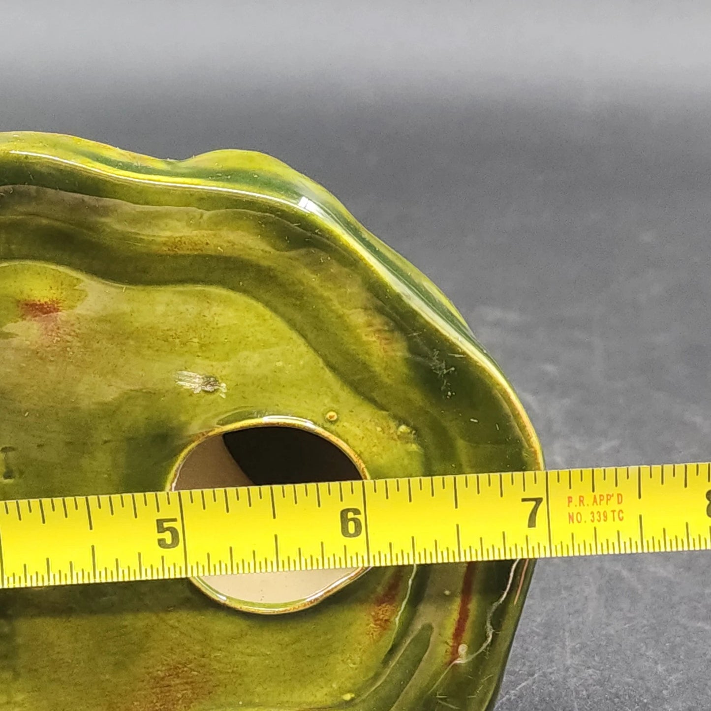 Ceramic Bird Figurine White Partridge on Green Foliage by Cort's Ceramics 7.5"h