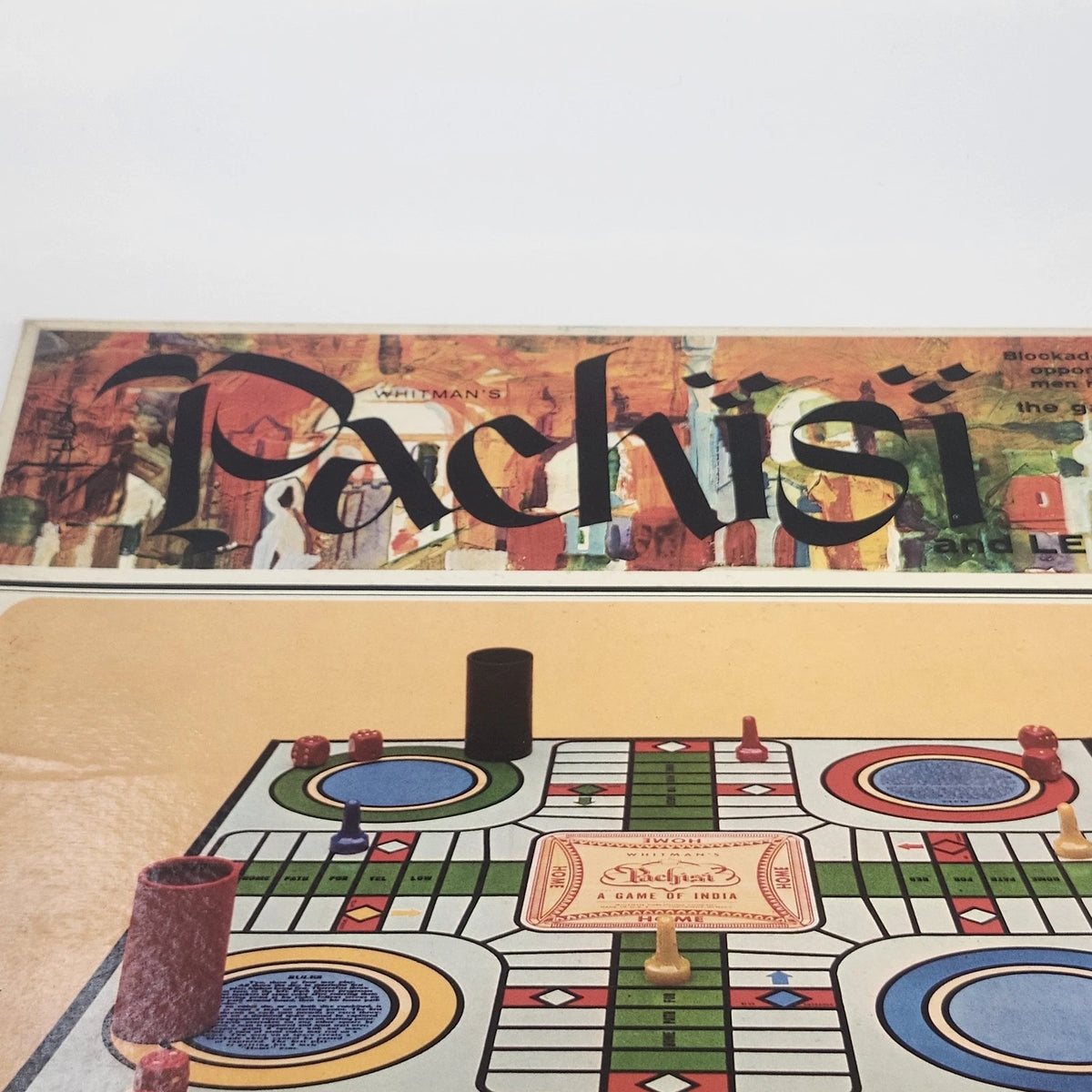 Whitman Pachisi The Game of India Board Game Toy Complete Boxed 1960s Vintage