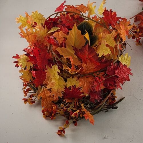 Silk Flowers Fall Autumn Decor Faux Floral Arrangement Craft Leaves Garland