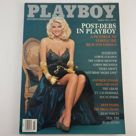 Playboy Magazine Vintage March 1992 Post-Debs in Playboy Startles Rich & Famous