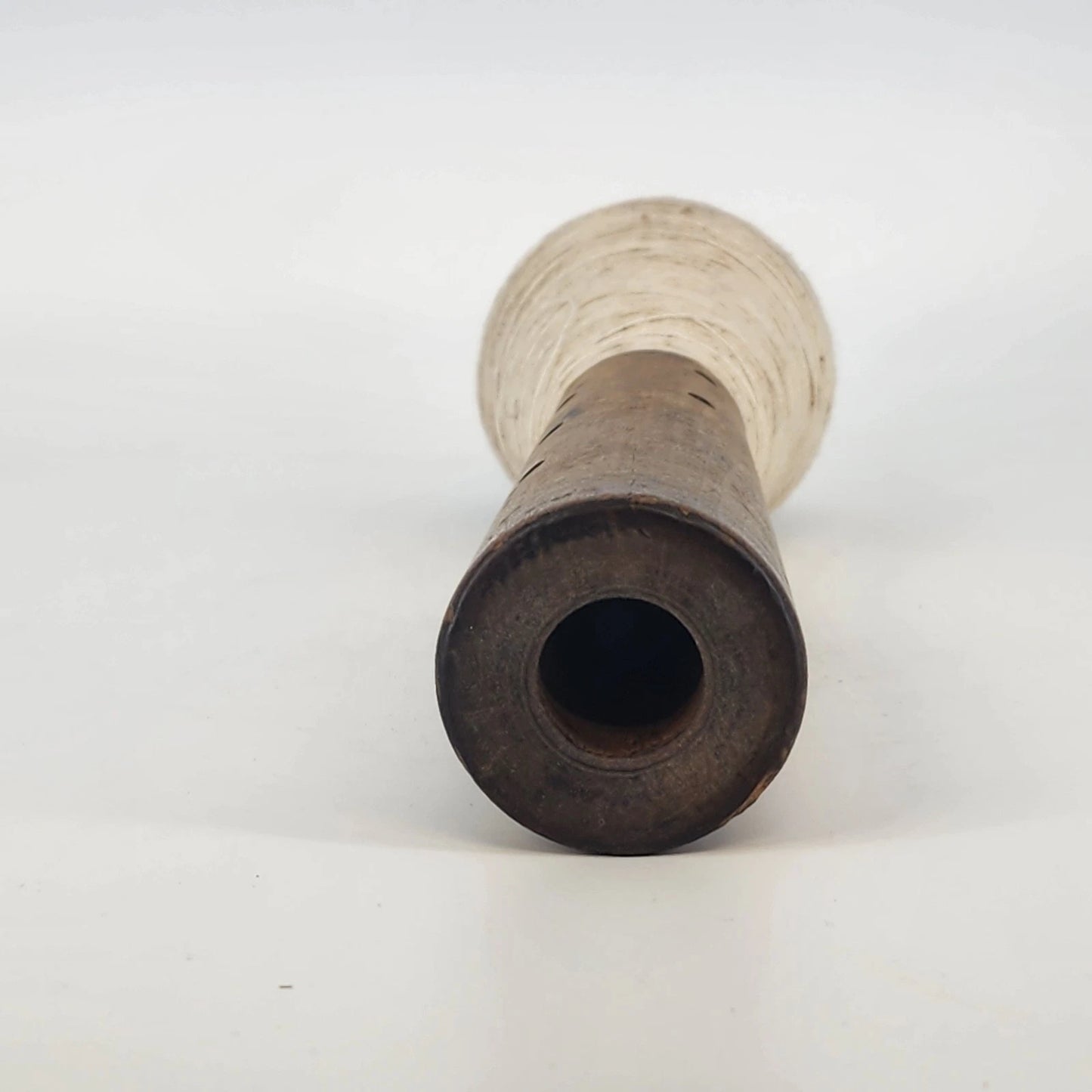 Vintage Industrial Wooden Textile Bobbin 12 Inch Beehive Spool