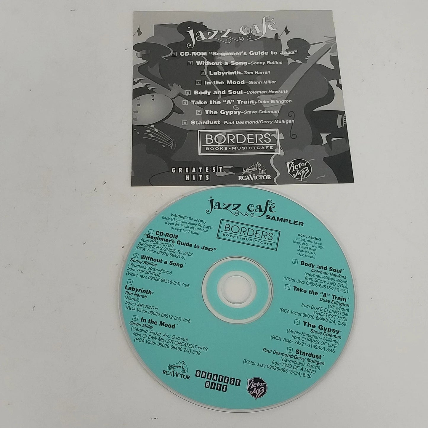 Borders Books Music Cafe Jazz Cafe Sampler CD RCA Victor Greatest Hits Jazz