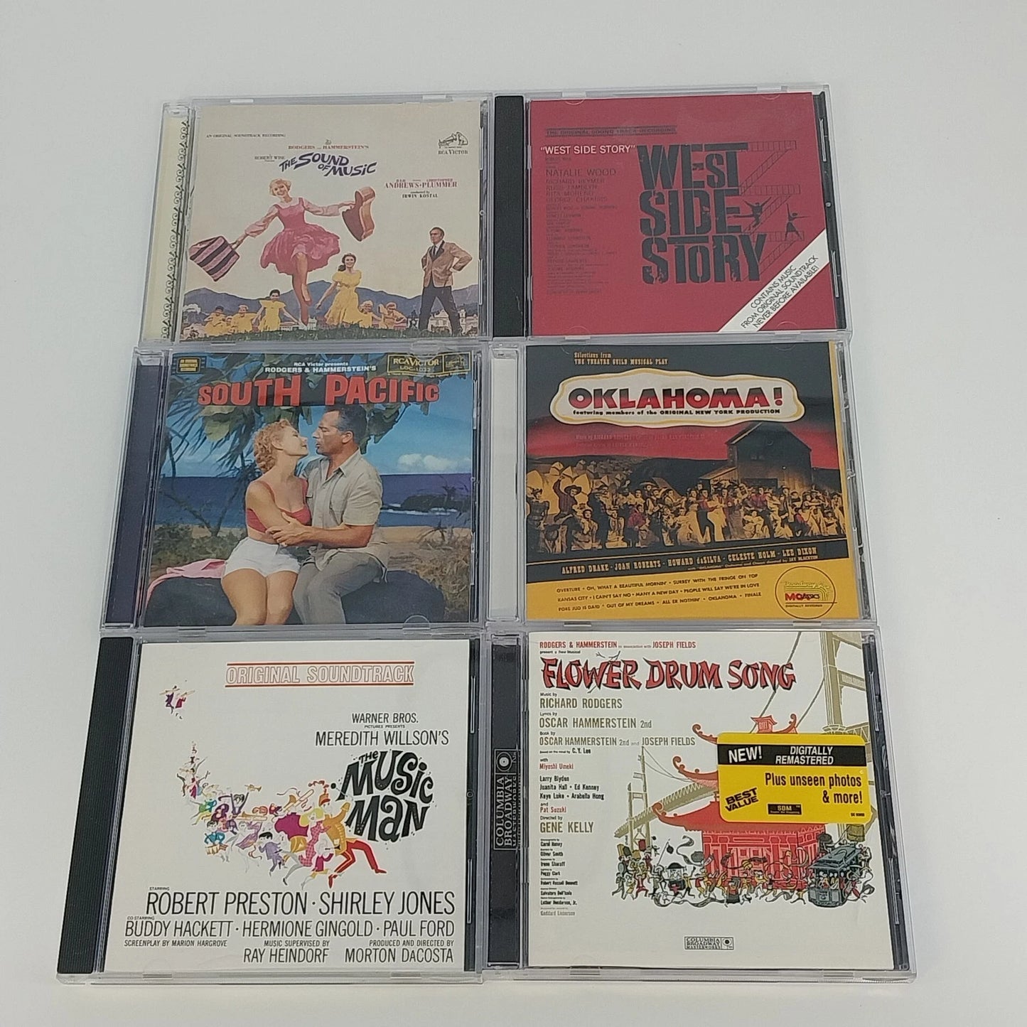 Movie Musical Soundtrack CD Lot Sound of Music Oklahoma Music Man 6 Disc
