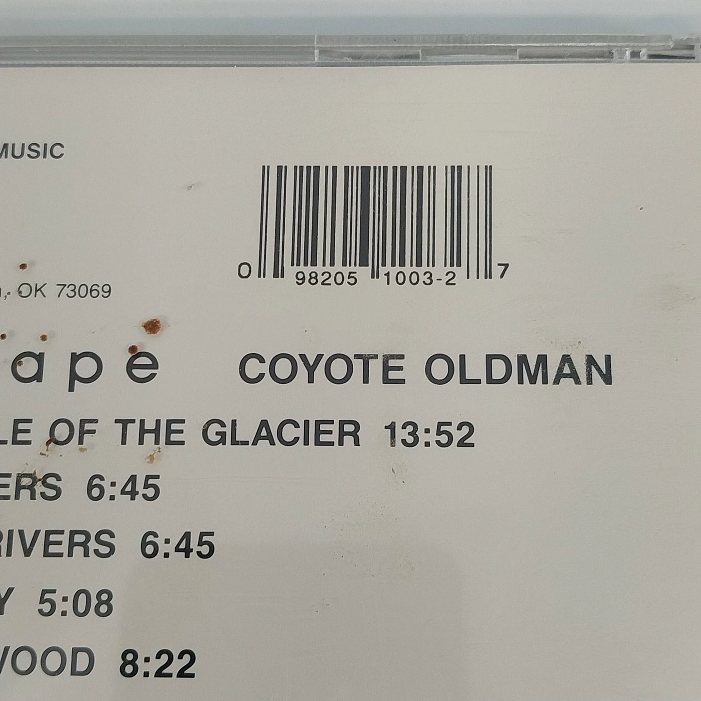 Coyote Oldman Landscape CD Native American Flute Incan Pan Pipe Ambient 1988 USA