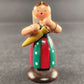 Original Erzgebirge Woman Figurine Carrying an Umbrella Germany Hand Painted