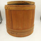 Shaker Firkin Primitive Wooden Sugar Pail Bucket Pantry Box No Handle 15" x 14"