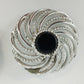 Sarah Coventry Mystic Swirl Clip On Earrings Black Cabochon Silver Tone Vintage