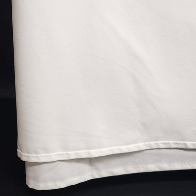 Plain White Rectangle Long Tablecloth Table Cover For Banquet Table 56" x 134"