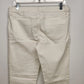Mossimo White Stretch Denim Jeans Women's 10 Zipper Taper Leg Convertible Chic