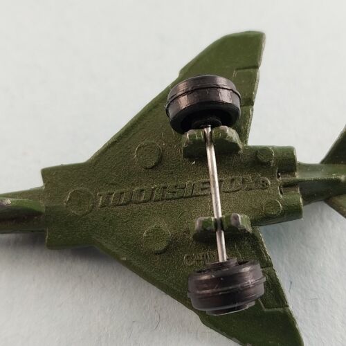 Tootsie Green Camo Toy Metal F-4 Phantom Fighter Jet Aircraft 2½"