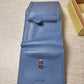 Rolfs Wallet Blue Genuine Leather Compact Trifold Women's Clutch Purse 4x4 Vtg