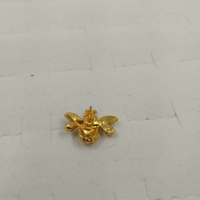 Gold Tone Honey Bee Bumble Bug Lapel Tie Tack Pin Brooch Jewelry Insect Figure