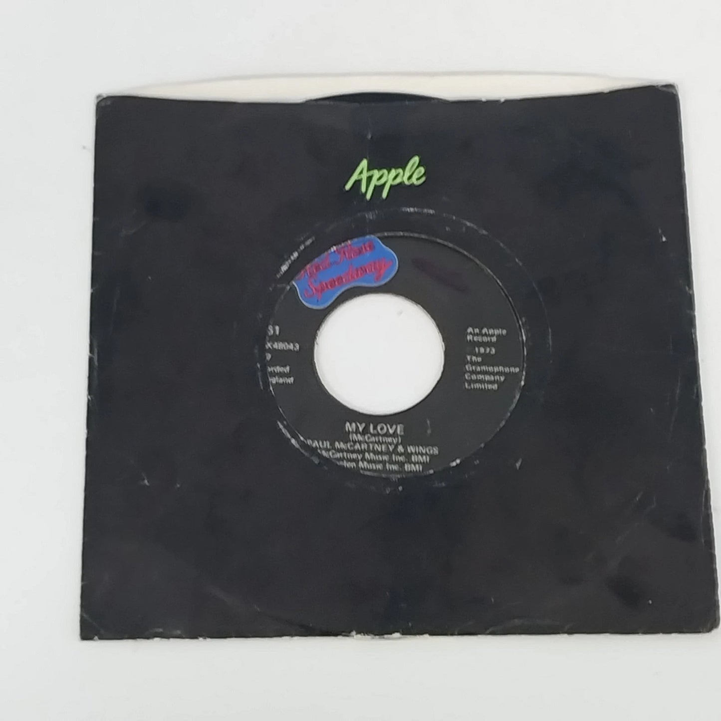 Paul McCartney Wings My Love 45 RPM Vinyl Apple Records 1973