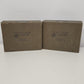 2 pc Thompson & Co Empty Cigar Box Rounds Cardboard Tampa FL 7 x 9