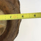 Brass Pedestal Bowl Scalloped Crown Rim 8" Monteith Style India Vintage Patina