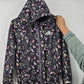 The North Face Small Petite Hydrenaline Jacket Floral Print Zip-Up Y2K Polyester