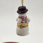 Hallmark Keepsake 1997 Christmas Ornament Porcelain Snowman Hinged Box Vintage