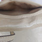 Kathy Van Zeeland Beige Croc Crossbody Bag Studded Rhinestone Heart Clasp Vtg