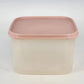 Tupperware Modular Mates 1620-1 Clear Storage Canister Pink Lid 1623-2 Vintage