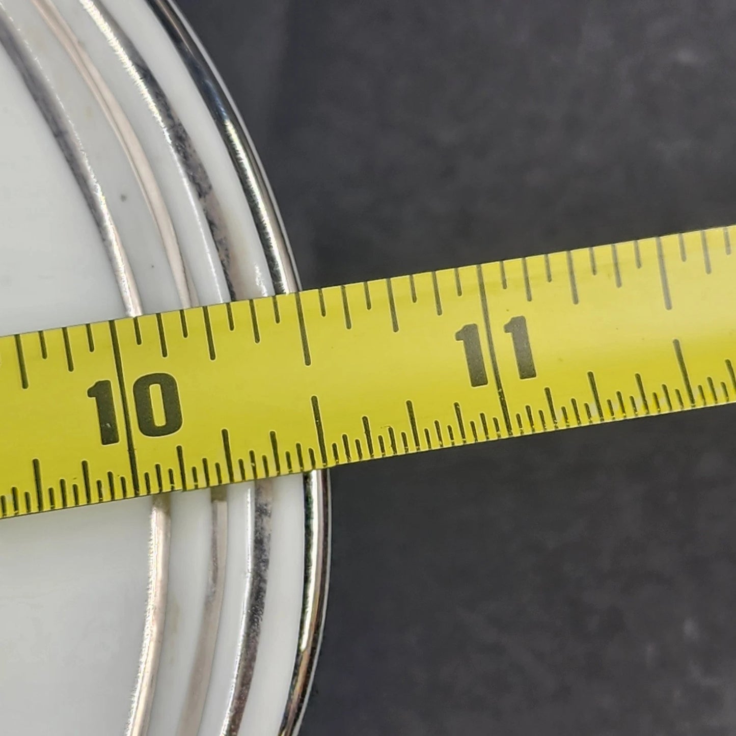 Noritake Crest Round Vegetable Bowl 5421 Lily of the Valley 10" Platinum Trim