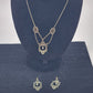 Avon Gold Tone Forever Paula Abdul Filigree Embellished Necklace & Earring Set