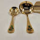 Classic Traditions Goldtone Hollyberry 4pc Serving Set w/ Box
