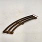 12 Model Train Curve Track Sections O-27 Gauge 27" Diameter Silver Ties Rusty