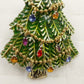 Avon 2008 5th Annual Christmas Tree Brooch w Multicolor Round & Star Rhinestone
