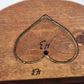 Half Bushel Wooden Sewing Basket Split Lid Heart Handle 15"x13" Floral Lined