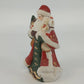 Santa Christmas Ceramic Figurine Tree Teddy Bear Candy Cane Holiday Decor 5.75"