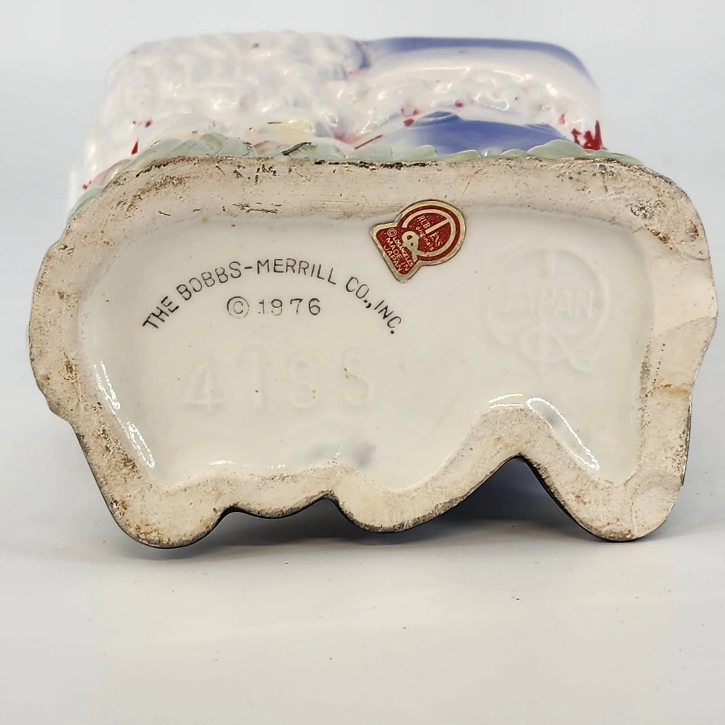 1976 Raggedy Ann and Andy Ceramic Planter 6" Bobbs Merrill Japan 4185 Vintage