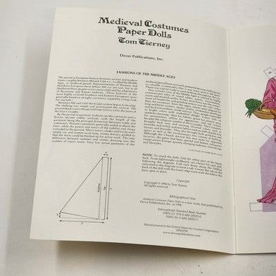 Dover's Paper Dolls Medieval Costumes & Books by Tom Tierney Irish Dancer