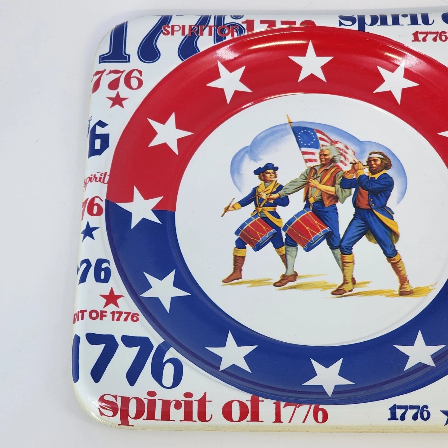 1976 Bicentennial American Independence 3 Section Serving Tray